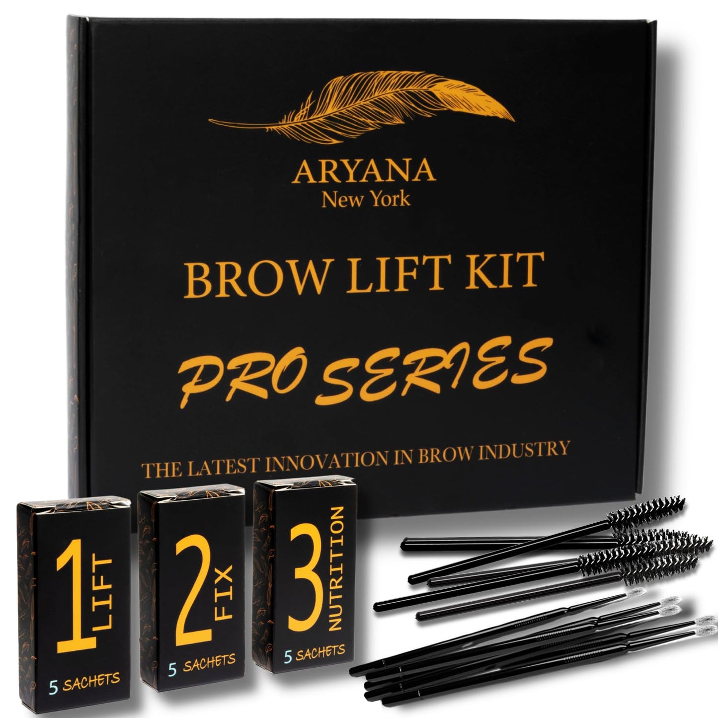 ARYANA NEW YORK Eyebrow Lamination Kit Professional | At Home DIY and Salon Use brow lamination kit | Instant Lift For Fuller Eyebrows | Brow Lift Sachet Professional Series