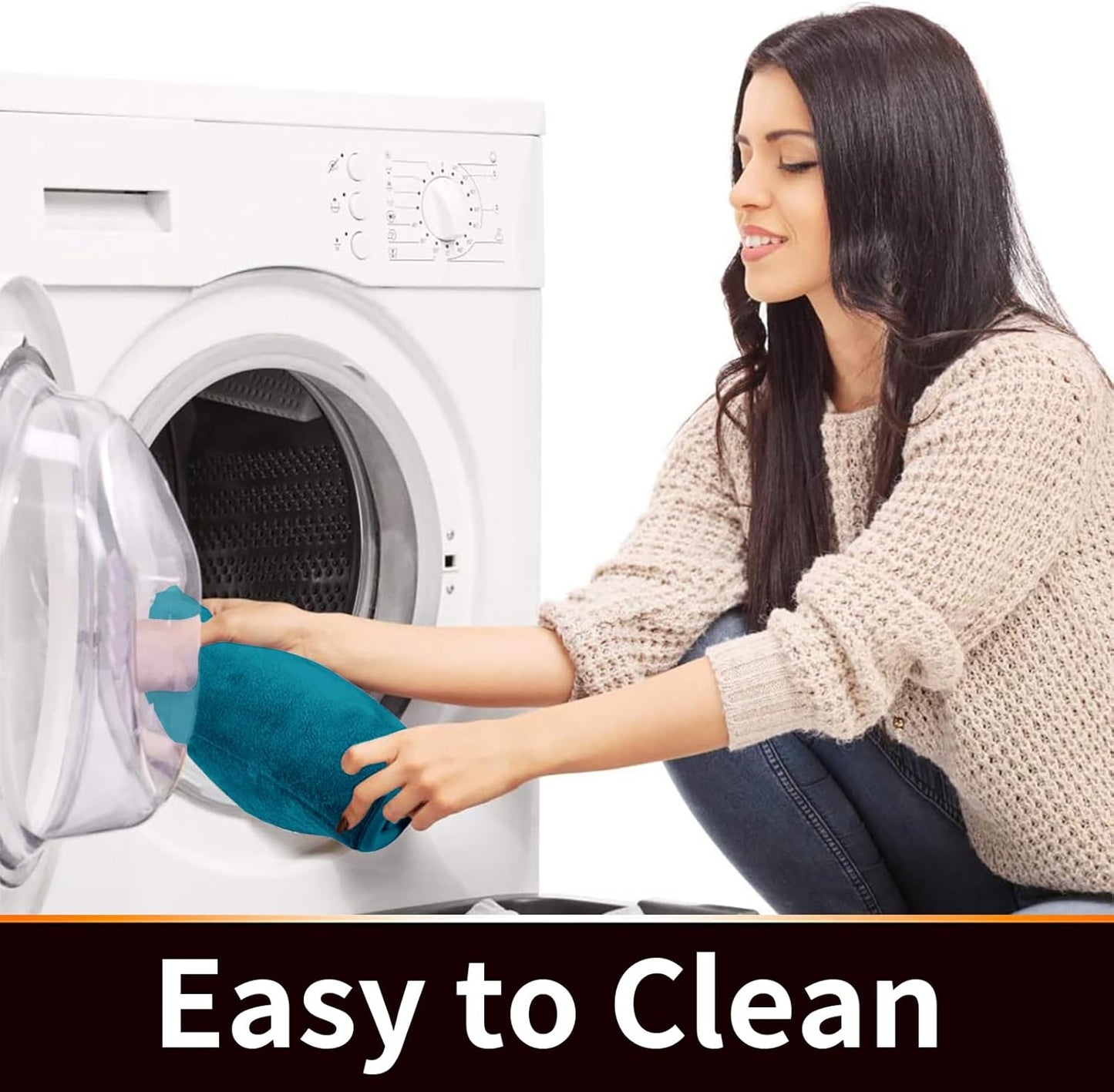 Yimobra Memory Foam Toilet Bath Mat U-Shaped, Soft and Comfortable, Water Absorption, Non-Slip, Thick, Machine Wash and Easier to Dry for Bathroom Commode Contour Rug, 24 X 20 Inches, Peacock Blue