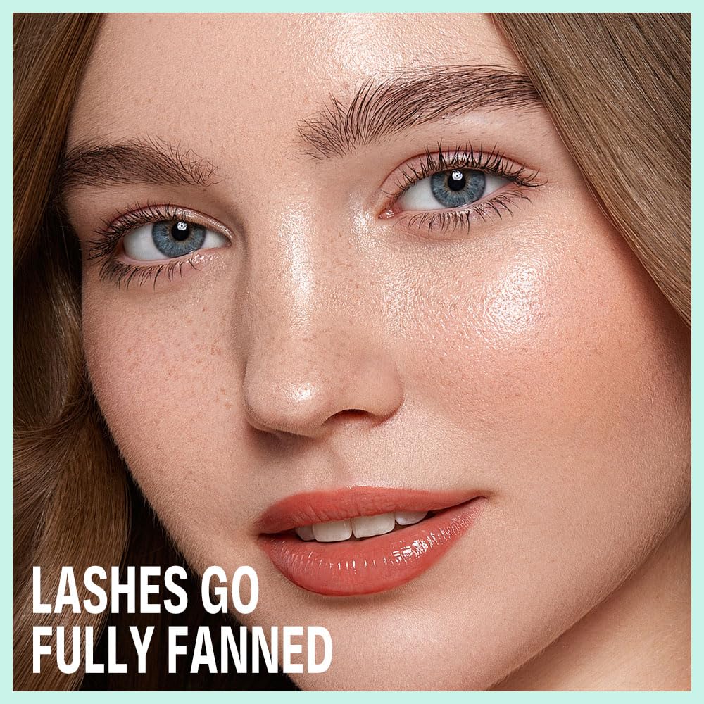 Voluminous Black Mascara - Buildable Lengthening, Curling & Defining for Dramatic Volume, Smudge-Proof 24H Wear, Cruelty-Free Blackest Black, Vegan, Waterproof