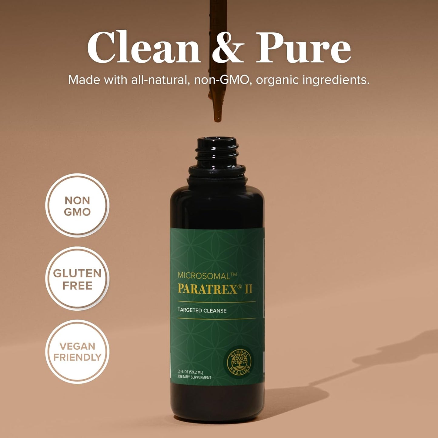 Global Healing Paratrex II - Advanced Detox Support - 2 Fl Oz