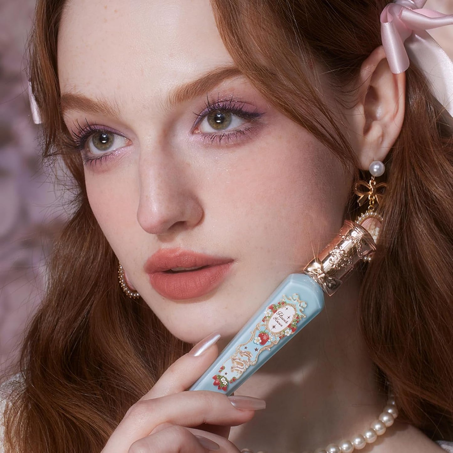 Flower Knows Strawberry Rococo Cloud Lip Cream,Velvety Matte Liquid Lipstick,Nude Lipstick,Long Lasting Lip Stain,Kiss-proof Blurred Lipstick for Girls&Women,0.12 Fl Oz(S03 Caffe Mocha)