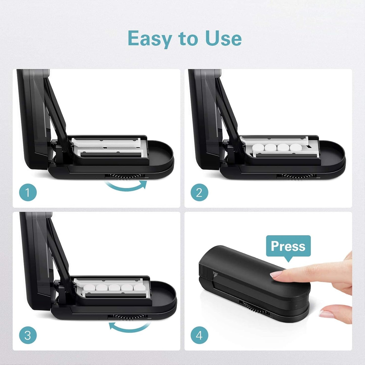 DEPAD Pill Cutter Splitter for Cutting Multiple Pills, Adjustable Pill Cutters Splitters for Small and Tiny Pills with Accurate Alignment and Sharp Safe Blade