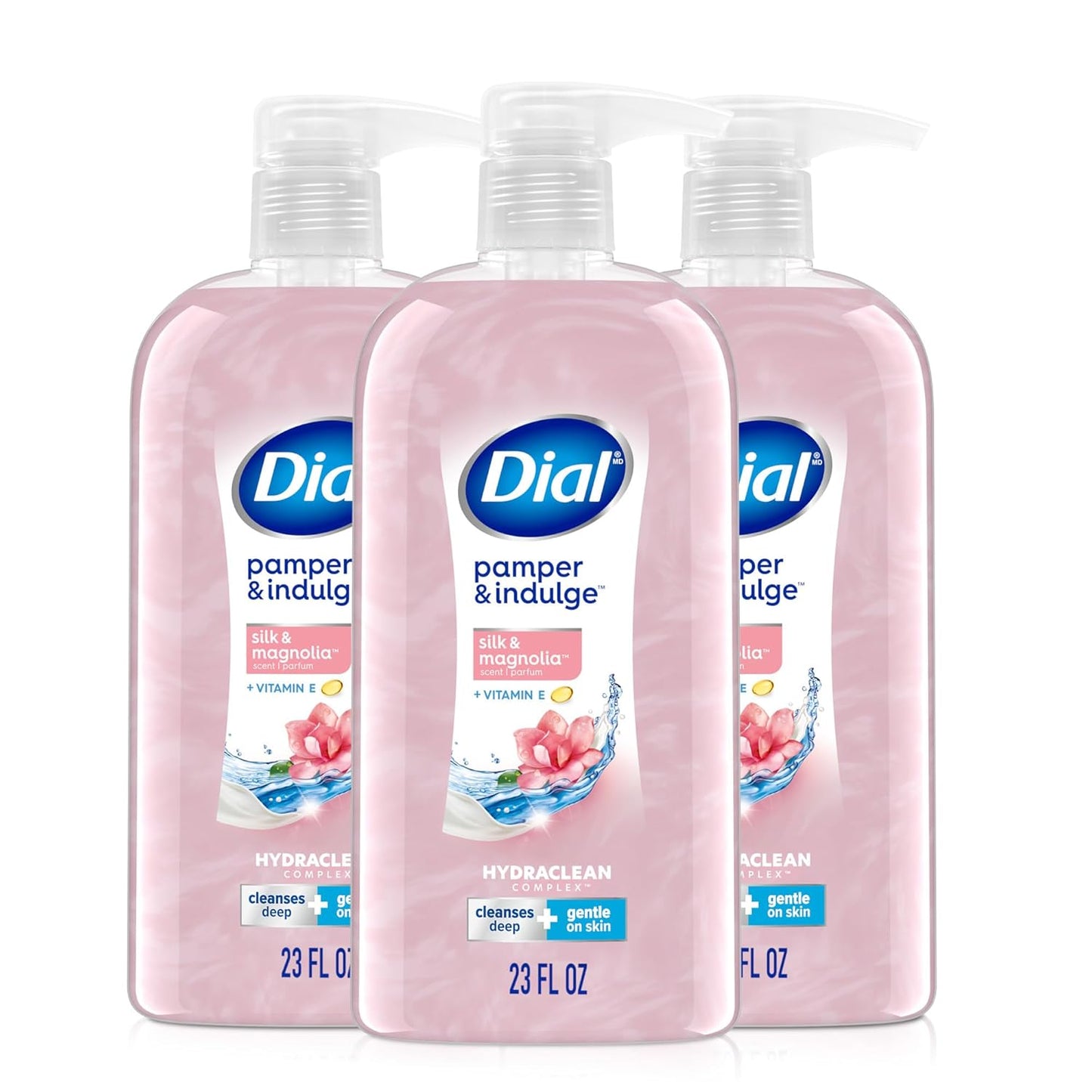Dial Body Wash, Silk & Magnolia, 23 fl oz (Pack of 3)