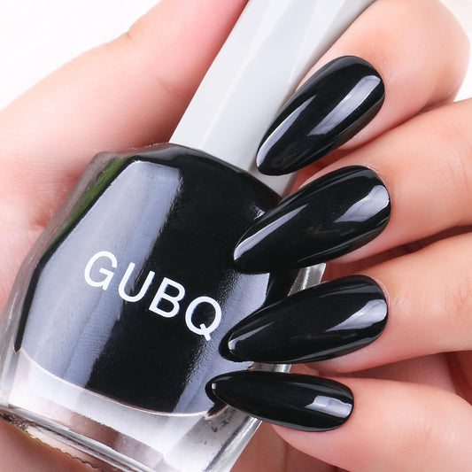 Major Dijit Quick Dry Nail Polish 12ml/0.41fl oz Black Regular Nail Lacquer Fast Drying & Long Lasting Nail Polish Nail Art Effect for Nail Salon