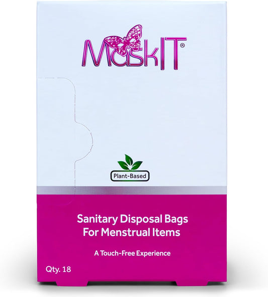 MaskIT Disposal Bags for Pads & Sanitary Napkins, Feminine Hygiene Disposal Bags