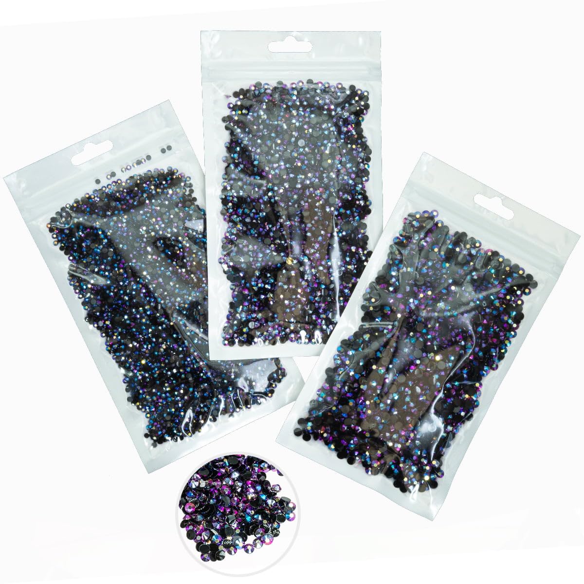 16000PCS Purple Rose AB Resin Rhinestones for Crafting 3mm 4mm 5mm Flatback Jelly Stones Bulk SS10 SS16 SS20 Non-Hotfix Diamonds Gems for Nails Face Eyes Makeup Mugs Tumblers Bottles DIY Crafts Shoes