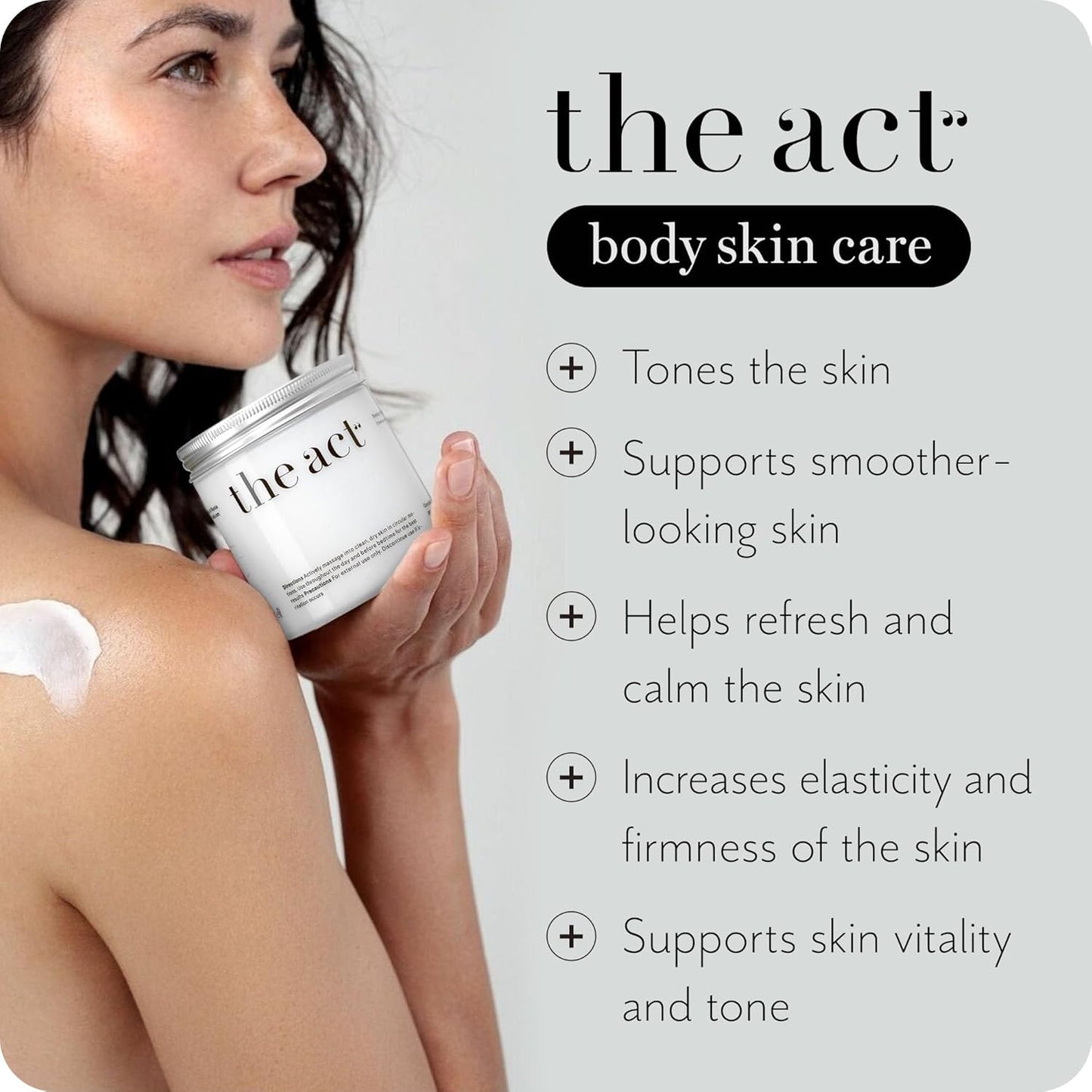 The Act Firming Body Cream – Hydrating Cream with Green Coffee & Lotus – Smooths and Nourishes Skin for a Spa-Like Experience for Men and Women, 8.5 fl oz