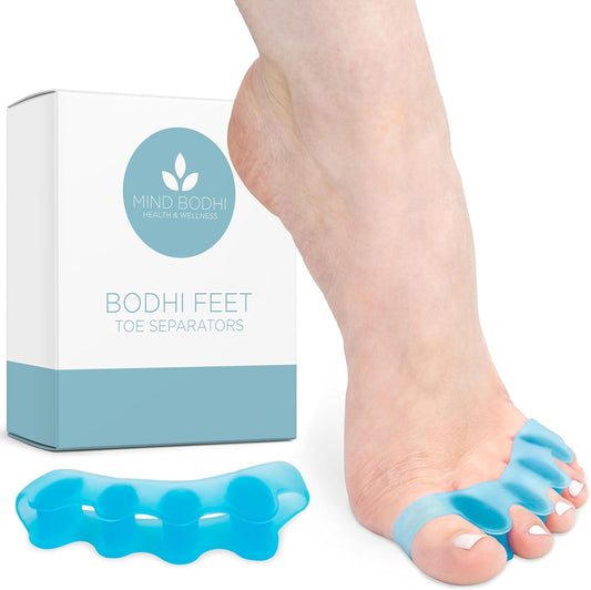 Mind Bodhi Toe Separators/Toe Spacers - For Men and Women - Correcting Bunions and Restoring Toes to Their Original Shape - Regular Size – Blue