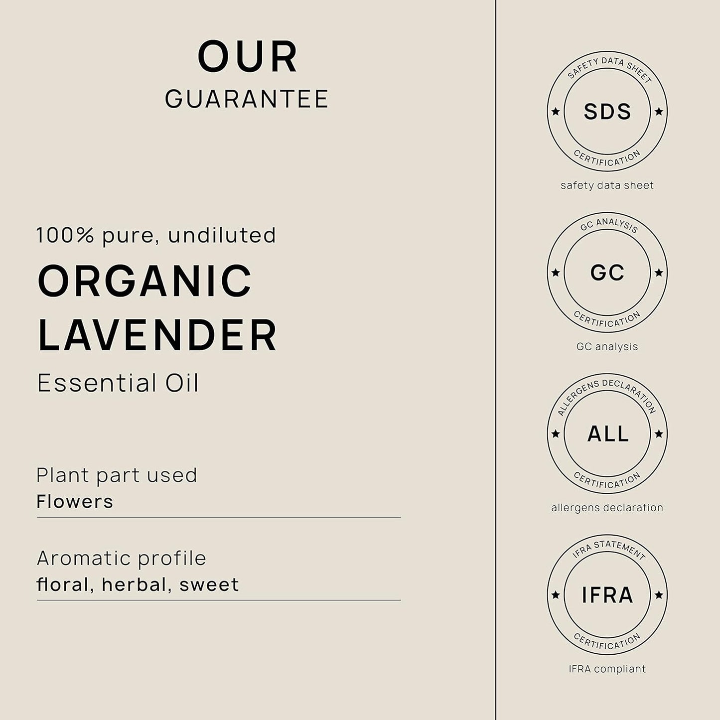 VINEVIDA Organic Lavender Essential Oil - 32 oz - Undiluted - DIY Candle Scents & Bulk for Soap Making