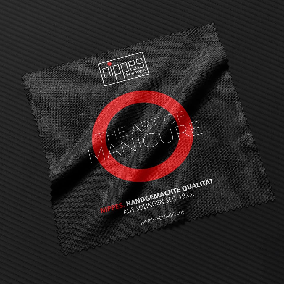 Nippes Solingen Manicure Set, 5-Piece, Stainless Steel and Nickel Free, Genuine Brown Cowhide Leather Case Made In Soligen Germany