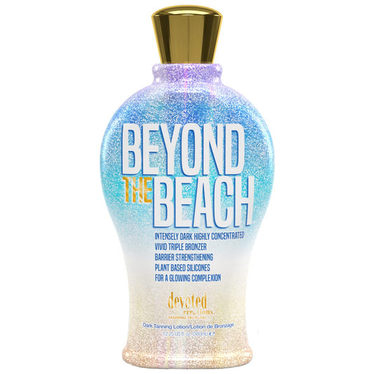 Devoted Creations Beyond the Beach - Intensely Dark Highly Concentrated Vivid Bronzer Barrier Strengthening Plant Based Silicones Boosts Cellular Energy & Luminosity - 12.25 oz.