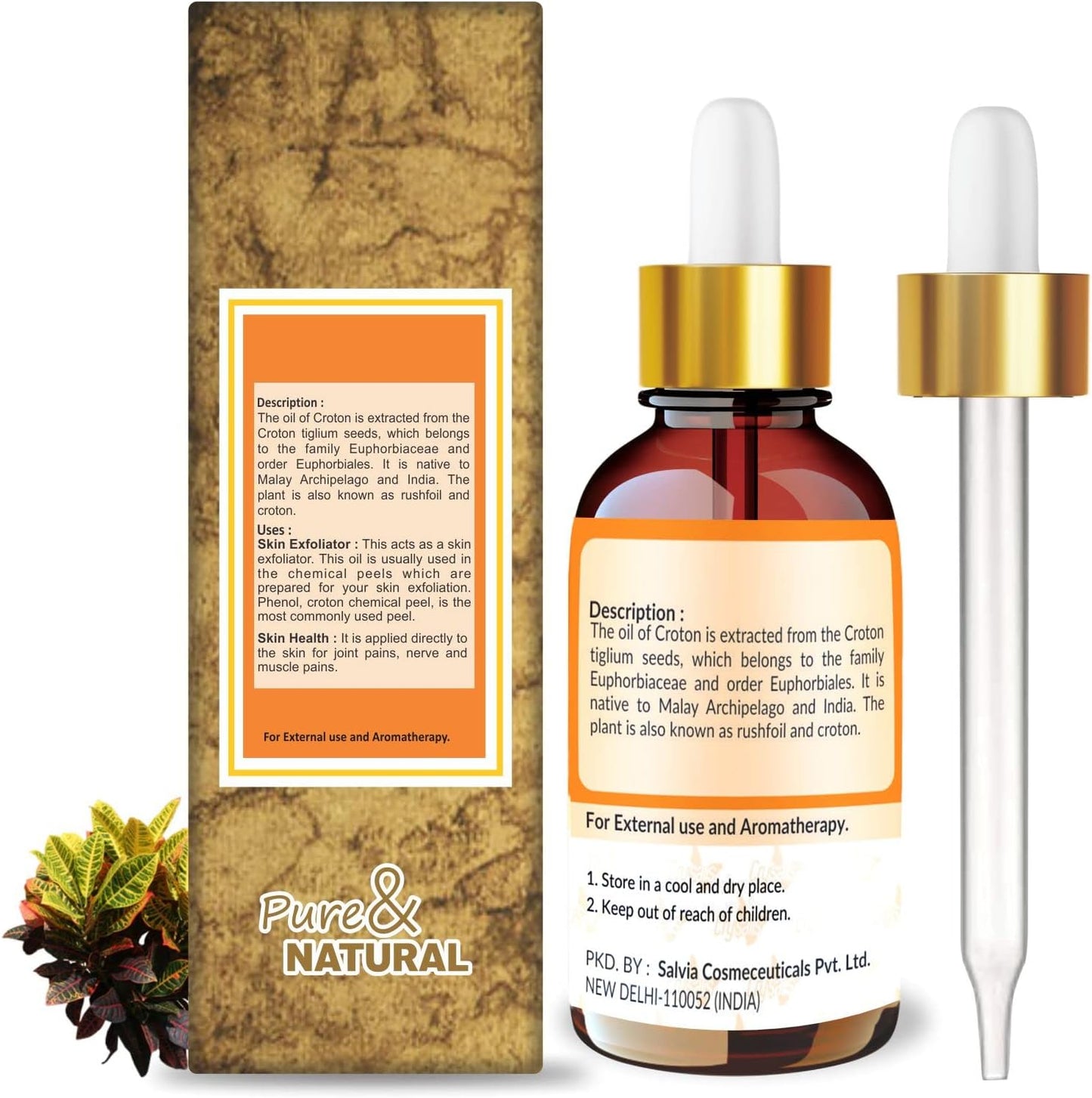 Crysalis Croton (Codiaeum Variegatum) Oil - 1.01 Fl Oz (30ml)