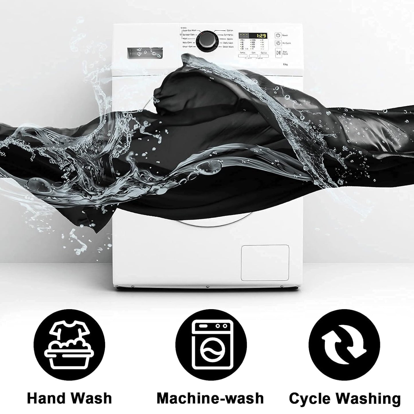 2 Pcs Beard Bib, Bead Bib for Shaving, Beard Apron, Waterproof Shaving Cloth Kit Non-Stick Beard Cape, Beard Trimming Bib with Strong Suction Cup, A Gift for All Men（Black+White）