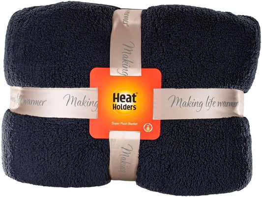 Heat Holders Super Plush Blanket - Queen Gray / 90" X 90"