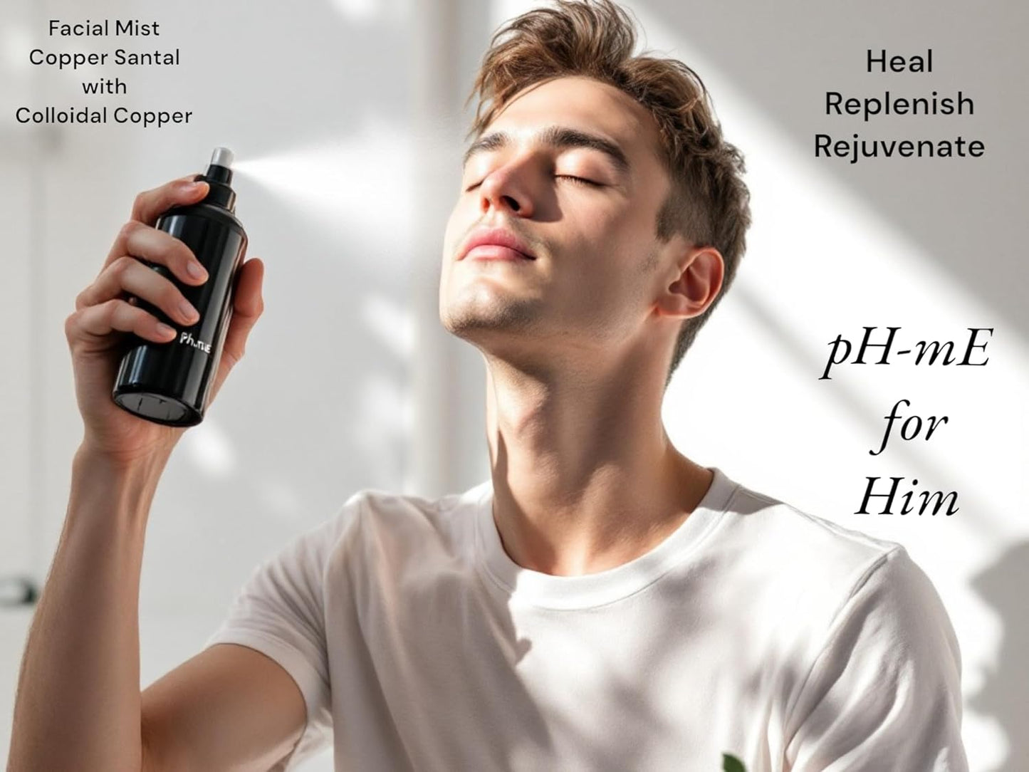 Hydrating Face Mist, Copper Rose, Pure, Natural, Organic Ingredients Helps your Skin Reduce Wrinkles, Fine Lines, Inflammation, Acne, for Clear Beautiful Skin (3.4oz)