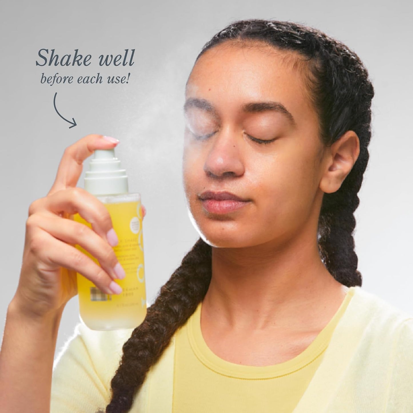 Beekman 1802 Milk Shake Hydrating Face Mist - Hyaluronic Acid & Squalane Facial Mist Minimizes Pores & Gently Moisturizes - Goat Milk Skin Toner Spray - Lightweight, Fragrance-Free Travel Toner