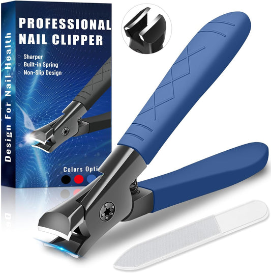 Professional Ultra Sharp Nail Clippers for Thick Finger & Toenails - Long Handle, Suitable for Men, Women & Seniors