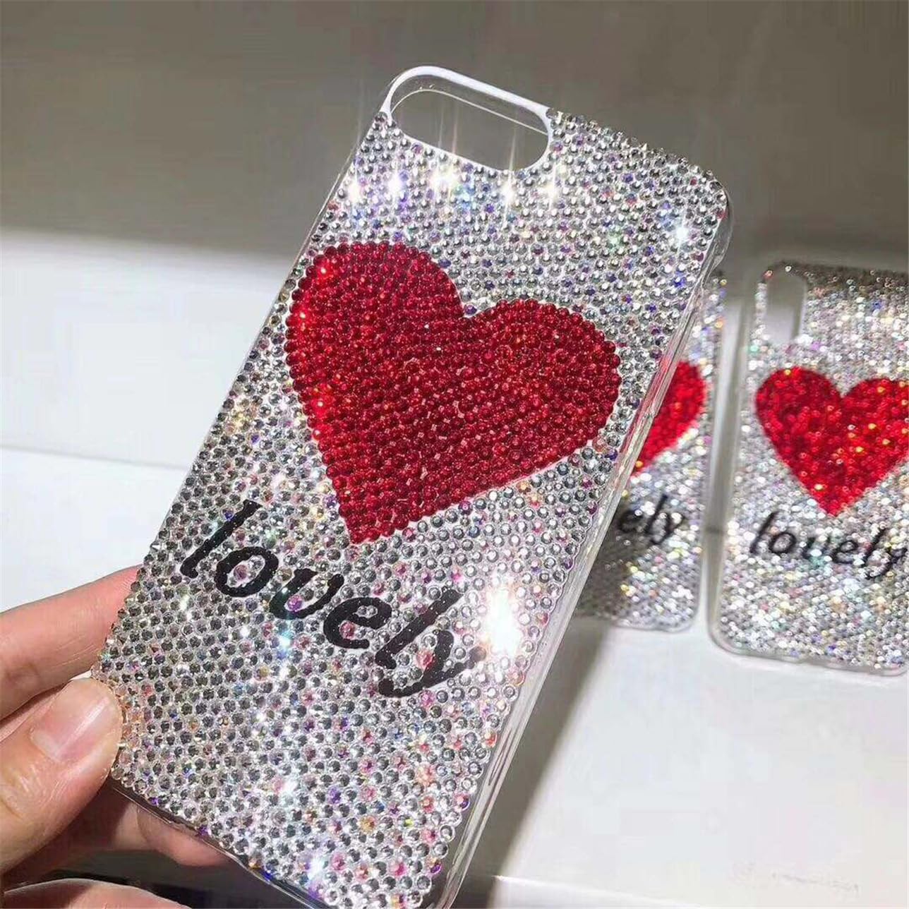 1440 Pcs SS20 5mm Flatback Rhinestones for Nails Art Crafts Glitter Round Shine Gems AB Crystals DIY Clothes Shoes （Black-Bottom Purple Red AB）