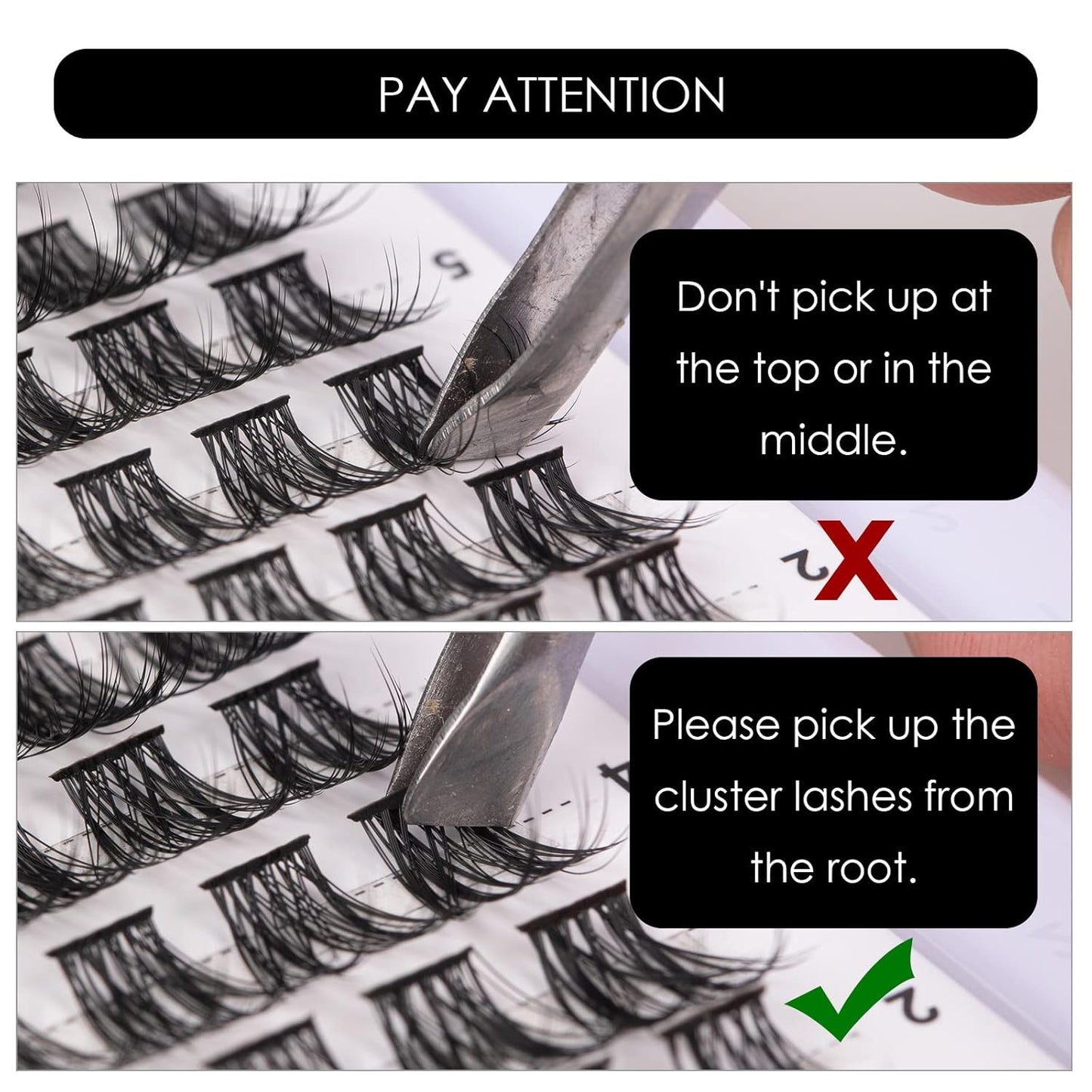 Lash Clusters 144 Pcs Individual Lashes Clusters Eyelash Extensions False Eyelashes DIY Lash Extension Reusable False Eyelashes Natural Look Mix 10-16mm C D Curl-DM06