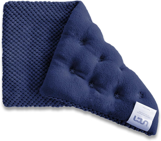 UNCN Wide Microwave Heating pad with Washable Cover 9.5 x 16in Microwavable Hot Pad for Neck Shoulder, Cramps, Back Cordless Warm Compress Weighted Moist Heat Pack for Aches, Unscented