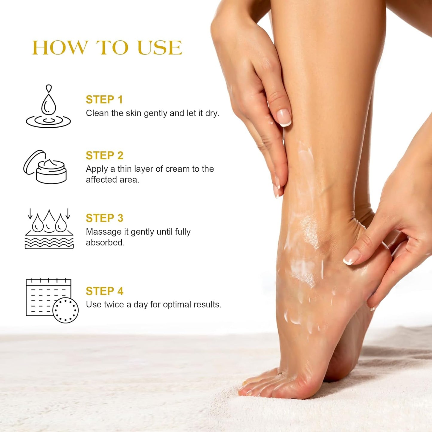 Urea Cream 42% - Foot Care for Dry Cracked Heels, Foot Lotion - With 2% Salicylic Acid, Tea Tree Oil, Shea Butter, Aloe Vera - For Feet, Hands, Heels, Elbows, Knees and More - 6 oz