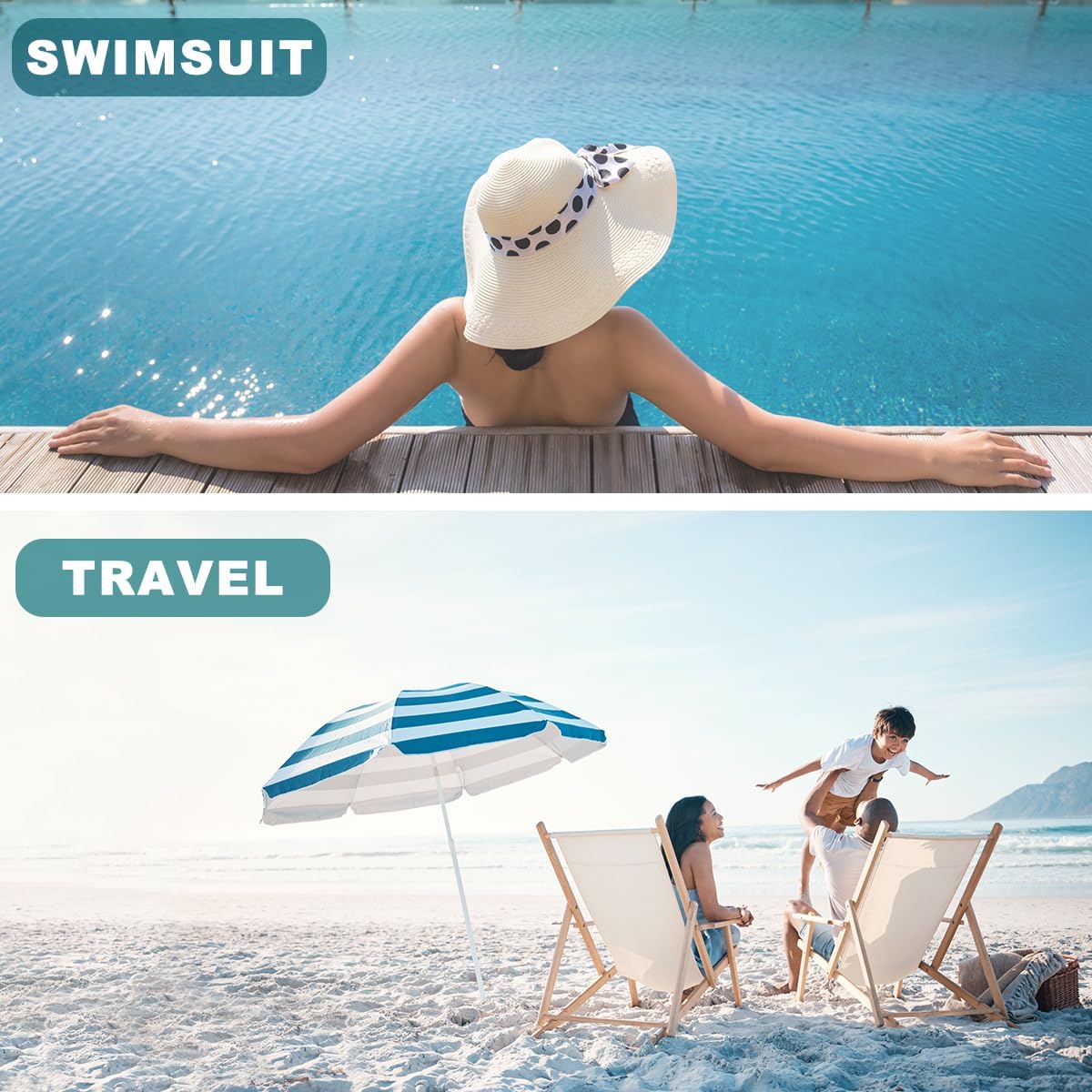 2Pcs Cat Wet Bag 12x10 Inch, Funny Cats Waterproof Reusable Wet Dry Bag, Washable Travel Laundry Bags for Swimsuit Pool Travel Beach Diapers Dirty Yoga Gym Clothes, Cat Gifts for Women Friend Family