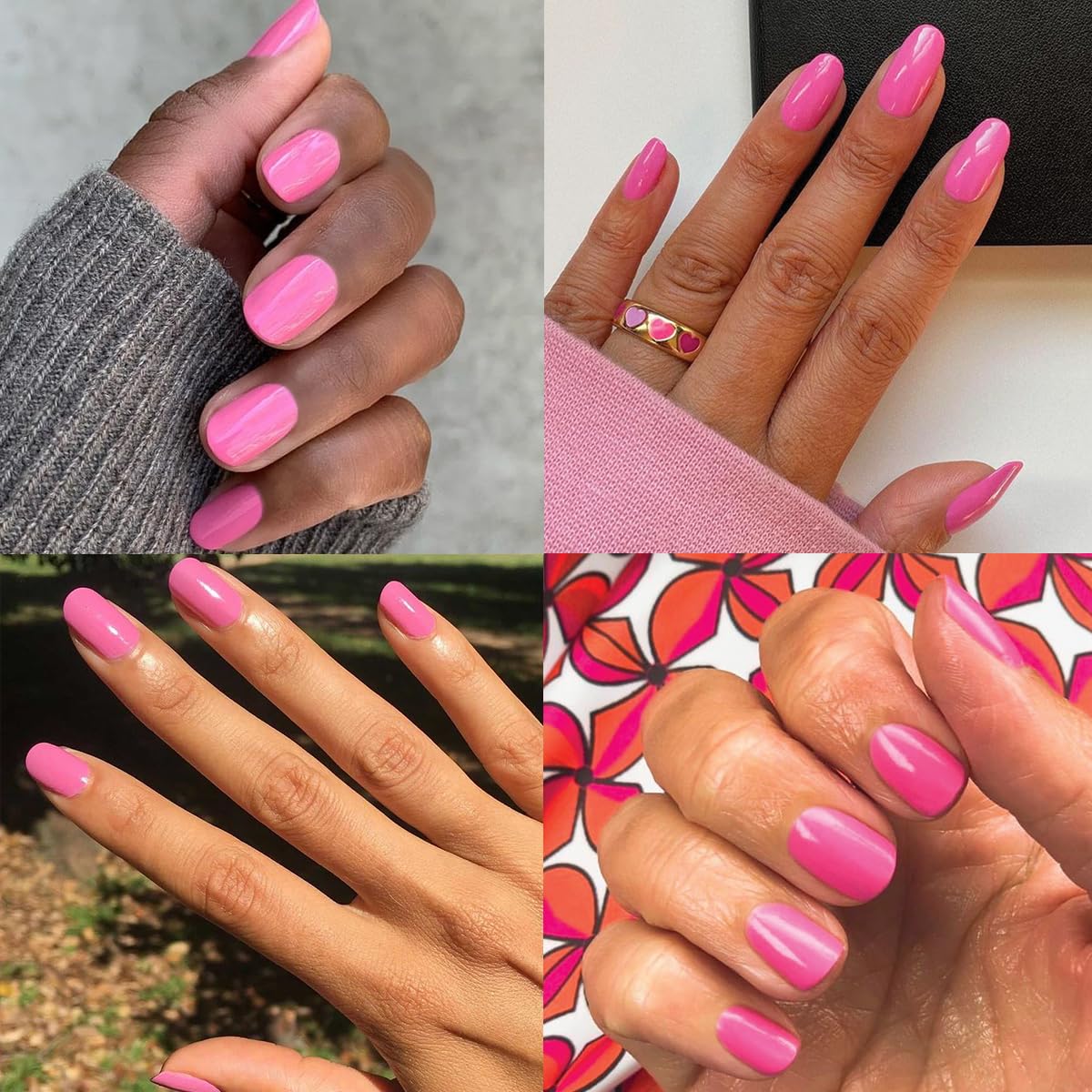 Olive & June Long Lasting Nail Polish | Gel-Like Finish No Lamp Needed | Lasts up to 10 days | Salon-Quality Color at Home | 15-Free Vegan Cruelty-Free Chip-Resistant Shine | Grateful & Kind Pure Pink