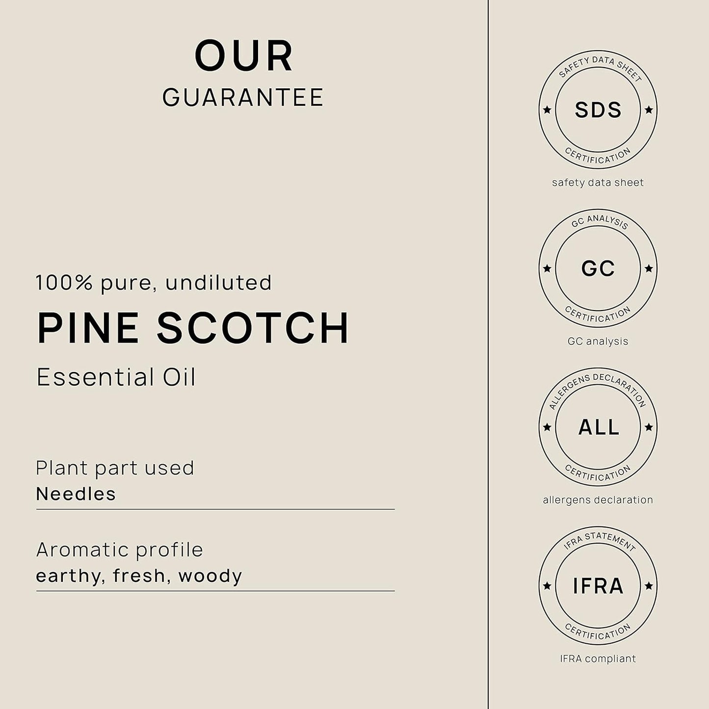 VINEVIDA Pine Scotch Essential Oil - 16 oz - Undiluted - DIY Candle Scents - Bulk for Soap Making & Skin Safe