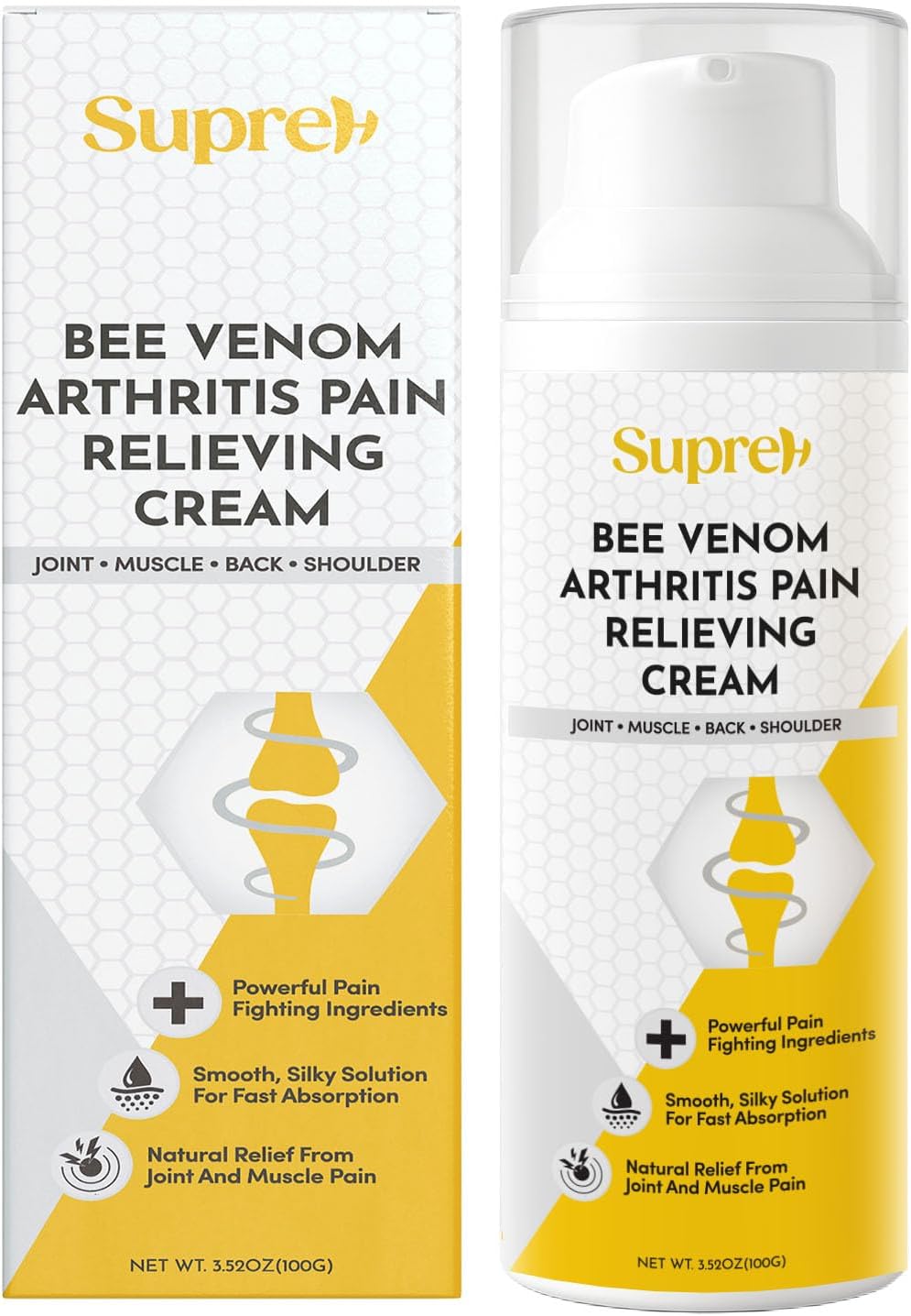 Bee Venom Cream for Arthritis: Arthritis Care Cream with Bee Venom Arnica Boswellia for Joint Muscle Back and Neck Pain