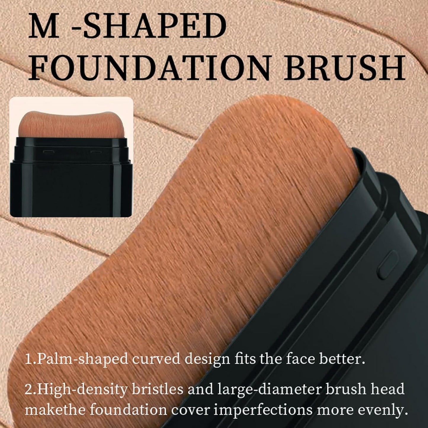 Foundation Stick, 2 in 1 Dual-Ended Long-Lasting Concealer Foundation Stick, Face Contouring foundation with Brush, Full Coverage Matte Finish for Face Makeup(03#LIGHT SKIN)