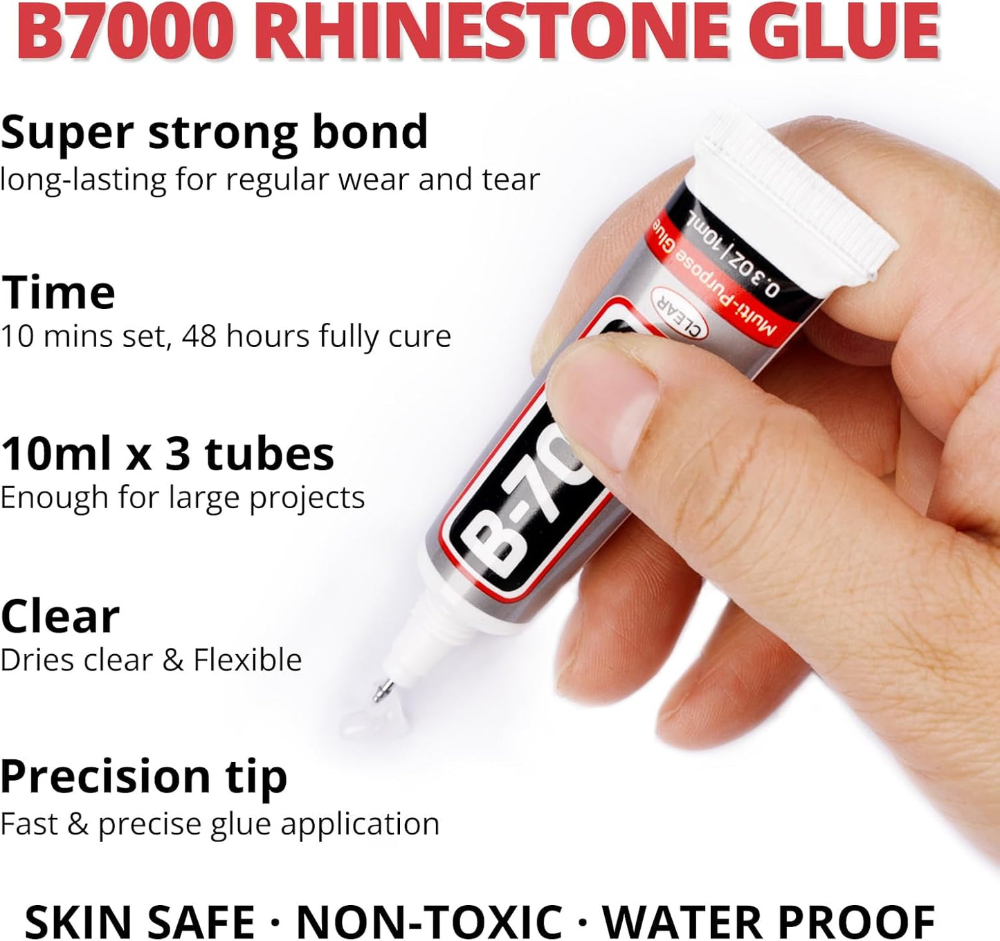 30000Pcs Resin Jelly Rhinestones Set for Crafting Bedazzling, Red ab Flatback Gems Jewels for Crafts Clothes Shoes Fabric Outfit Nails Makeup, Flat Back Crystal 2-6mm with b 7000 Glue