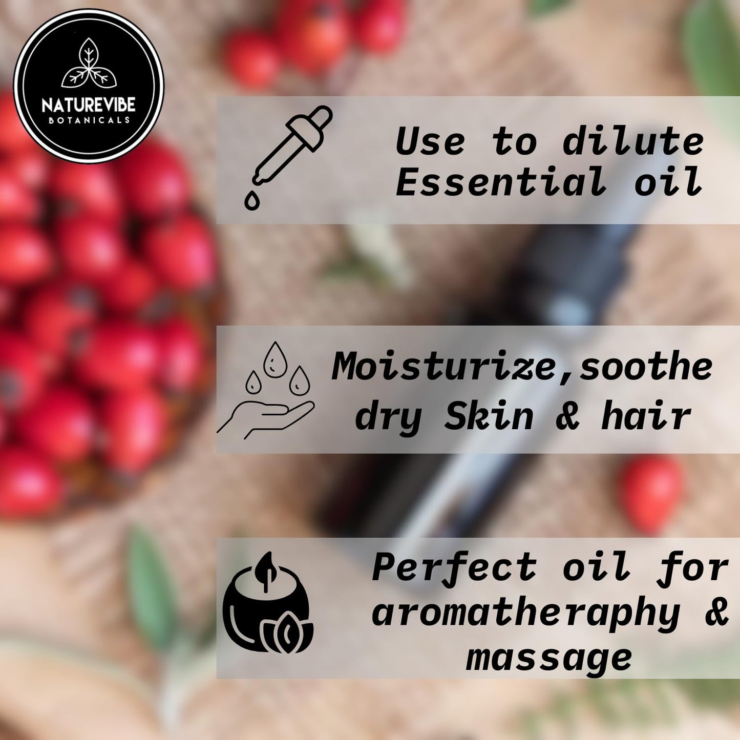 Naturevibe Botanicals Rosehip Oil 32 Ounces | 100% Pure and Natural | Great for Skin Care and Hair Care