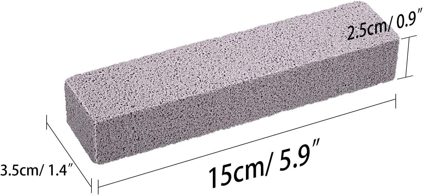 Chinco 48 Packs Pumice Stick for Cheaning, Pumice Scouring Stone Pad Removing Stain Grime Without Leaving Scratches for Kitchen Oven Stove Home Bathroom Toilet Pool House Cleaning Supplies