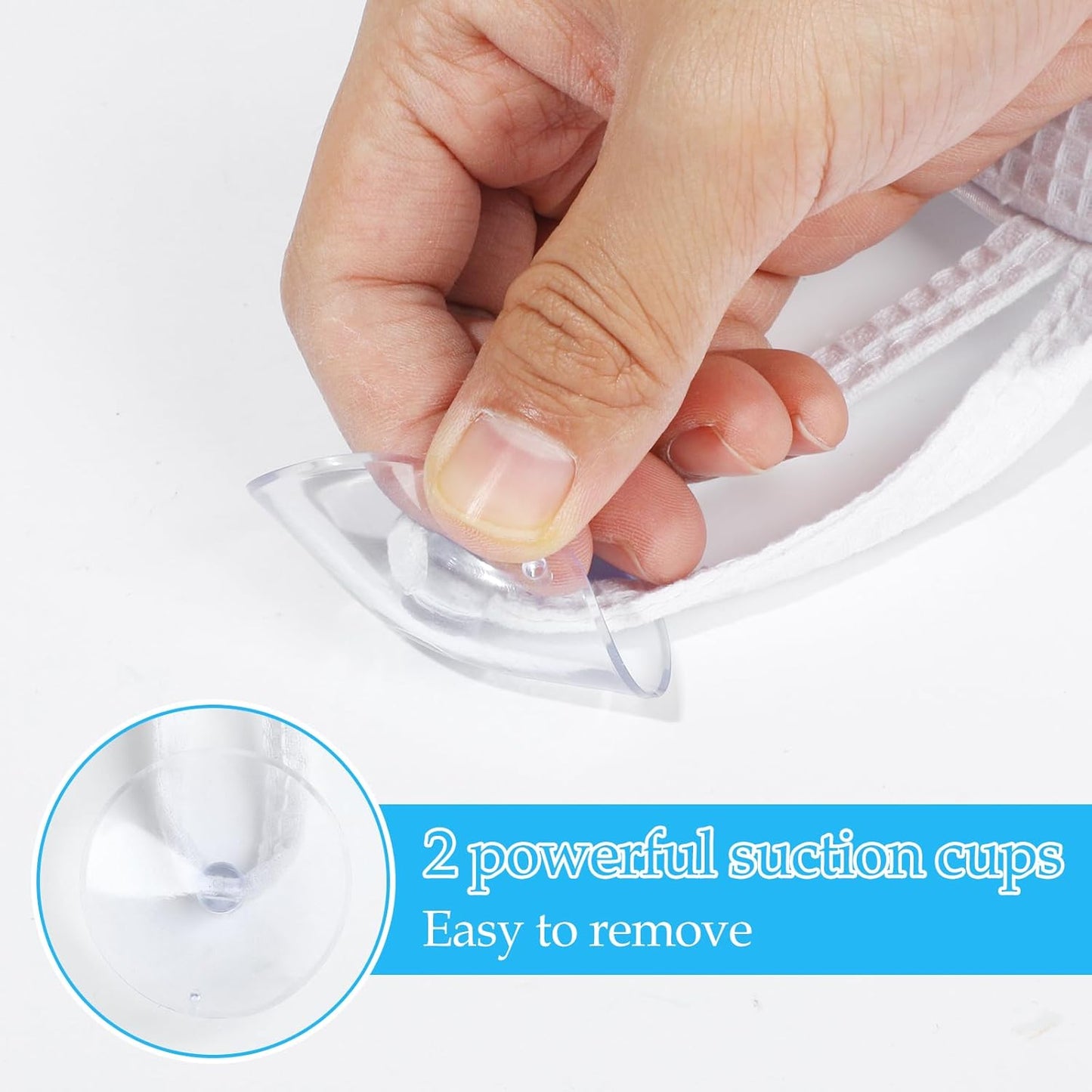 EORTA Inflatable Bathtub Pillow Anti-Slip Aerated Bath Pillow with Suction Cup Spa Bath Cushion for Head Neck Rest Relax, Home, Bathroom, White, 13.8"X7.8"