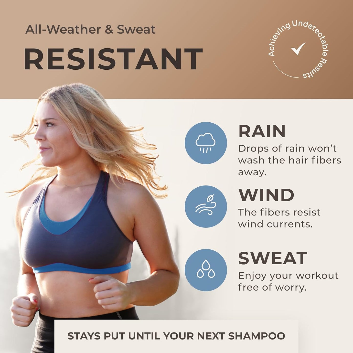 Keratin Hair Fibers for Men & Women - Fill In Fine or Thinning Hair, Instantly Thicker, Fuller Looking Hair (Light Brown 15g)