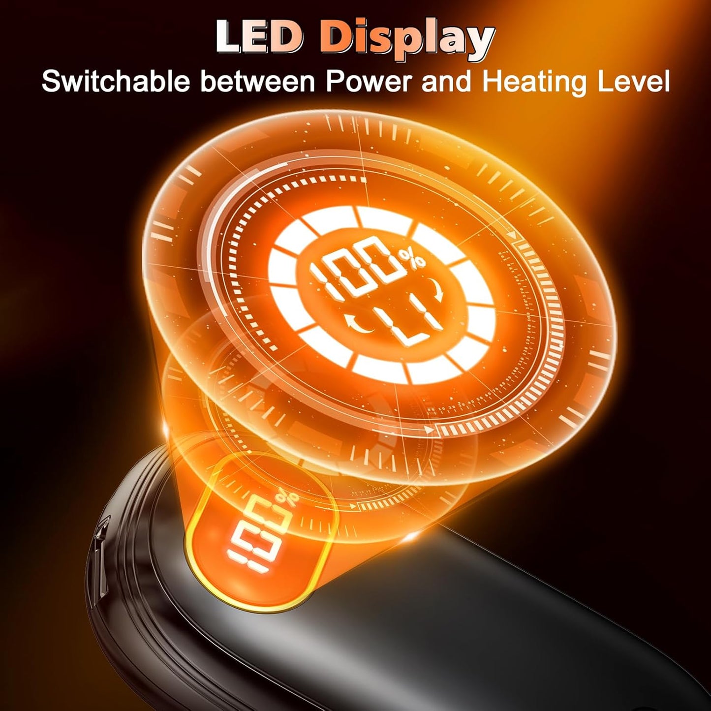 Hand Warmers Rechargeable - Electric Hand Warmers Rechargeable 2 Pack Heat Up to 131℉ with 18Hrs Warmth, Electronic Portable Pocket Heater for Golf Raynauds Camping, Gifts for Women Man