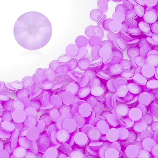 Mocha Lt.Purple Flatback Rhinestones, Glass Rhinestones for Nail Art and Craft, Glue Fix, Loose Crystal Gemstones(Mocha Lt.Purple, SS20, 1440pcs, 4.6-4.8mm)