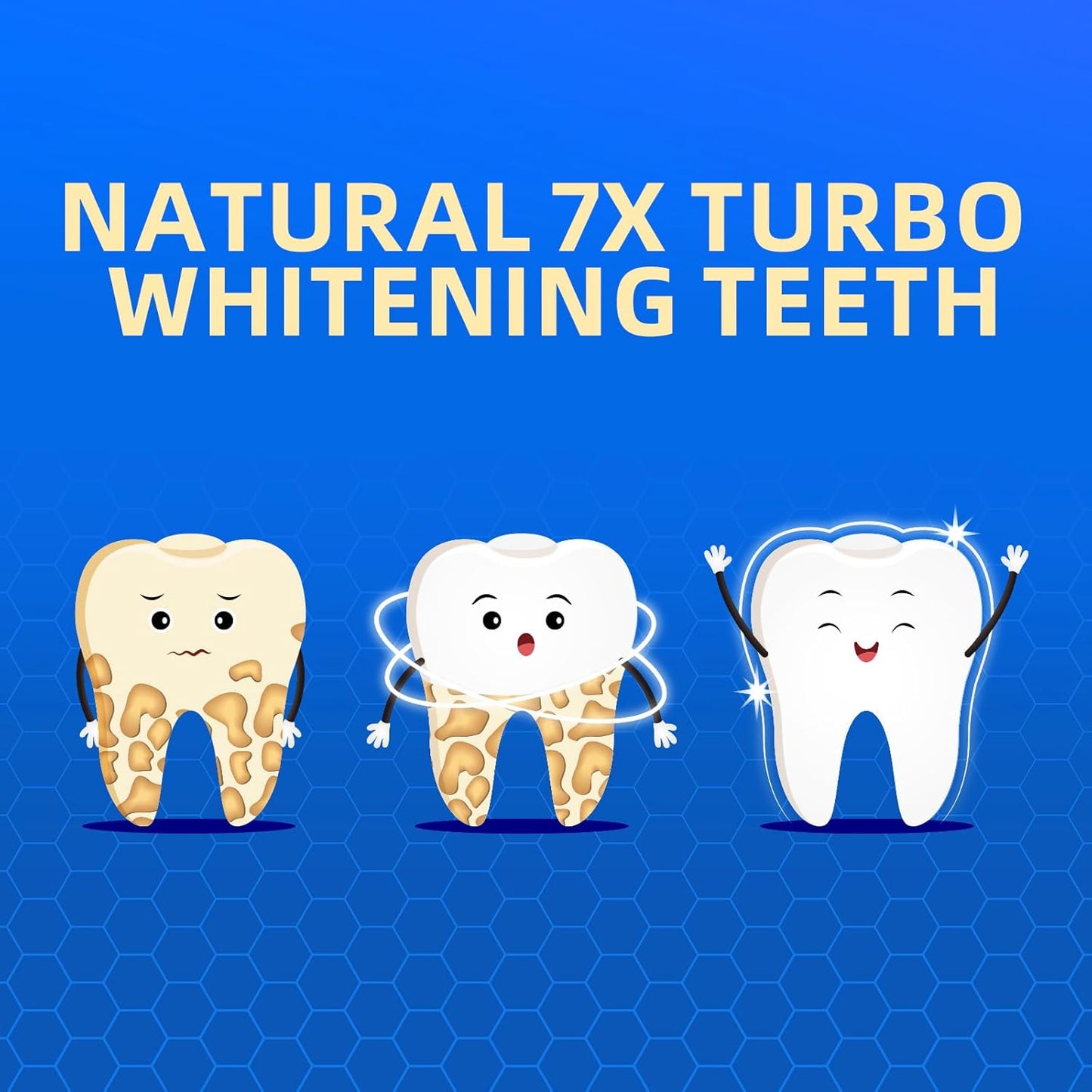 3-Pack 7X Turbo Whitening 18% Nano Hydroxyapatite Bee Wasp Venom Toothpaste for Enamel Repair,Sensitive Relief,Anti-Gingivitis,Anti-Cavity,Anti-Plaque -150 MIN Fresh Breath