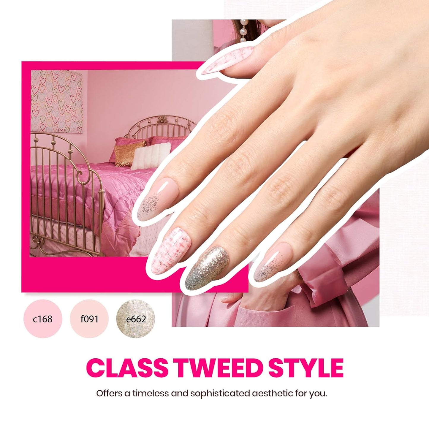 Beetles Gel Nail Polish Kit with Uv Light, 75PCS Gel Polish Starter Kit with Base Top Coat Exquisite 45 Colors Femininity Burgundy Red Green Nude Polish Nail Art Gift for Women