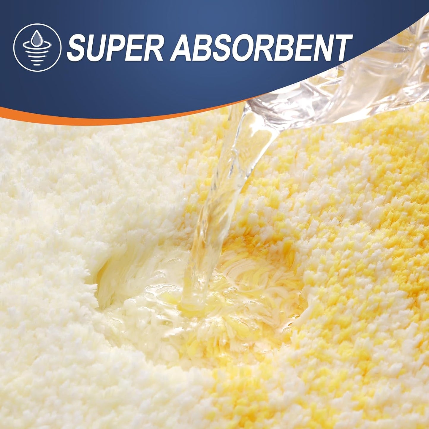 OLANLY Bathroom Runner Rugs 70x24, Extra Soft Absorbent Microfiber Bath Rugs, Rubber Backing, Quick Dry, Machine Washable Bath Mats for Bathroom Floor, Tub and Shower, Home Decor Accessories, Yellow