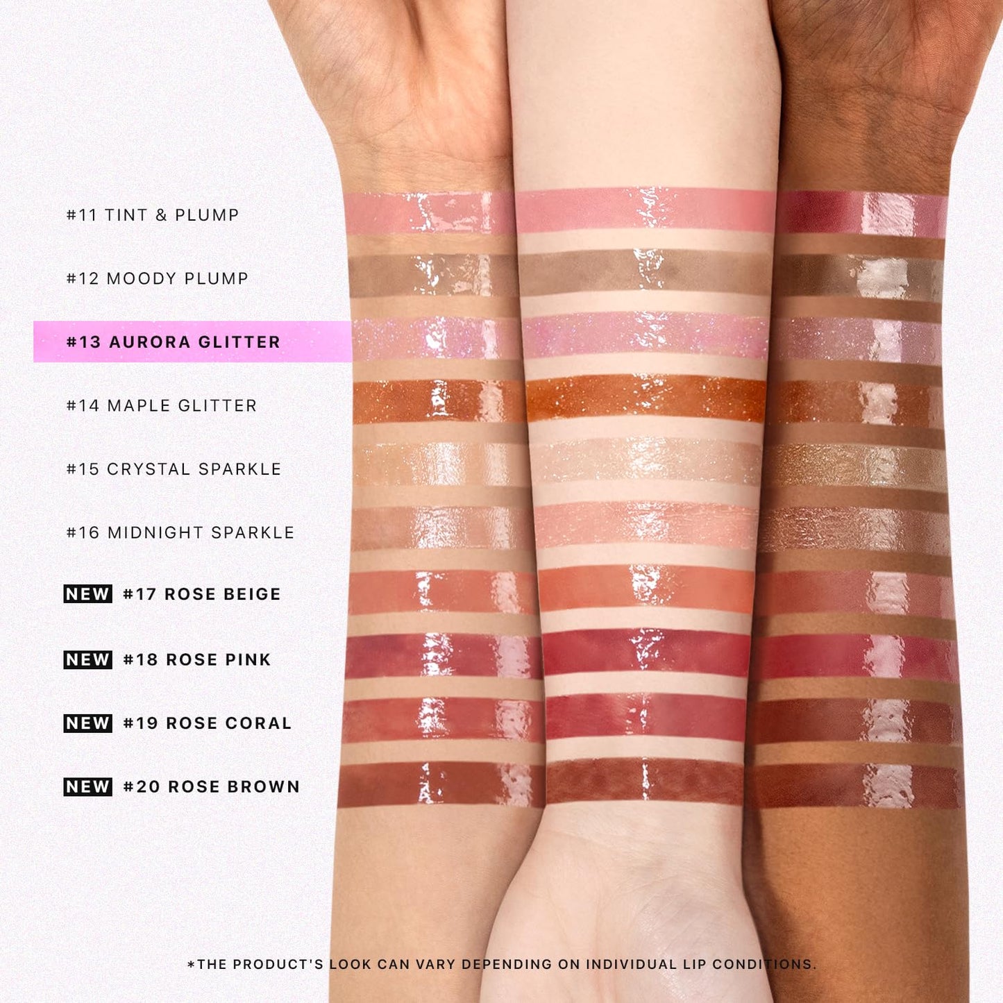 Nature Republic HONEY MELTING LIP GLITTER (13 AURORA) SOFT LIP STICK Hydrating Gloss, Moisturizing balms, Shine Glimmer Finish, Shimmery-Sheer tint, korean make up