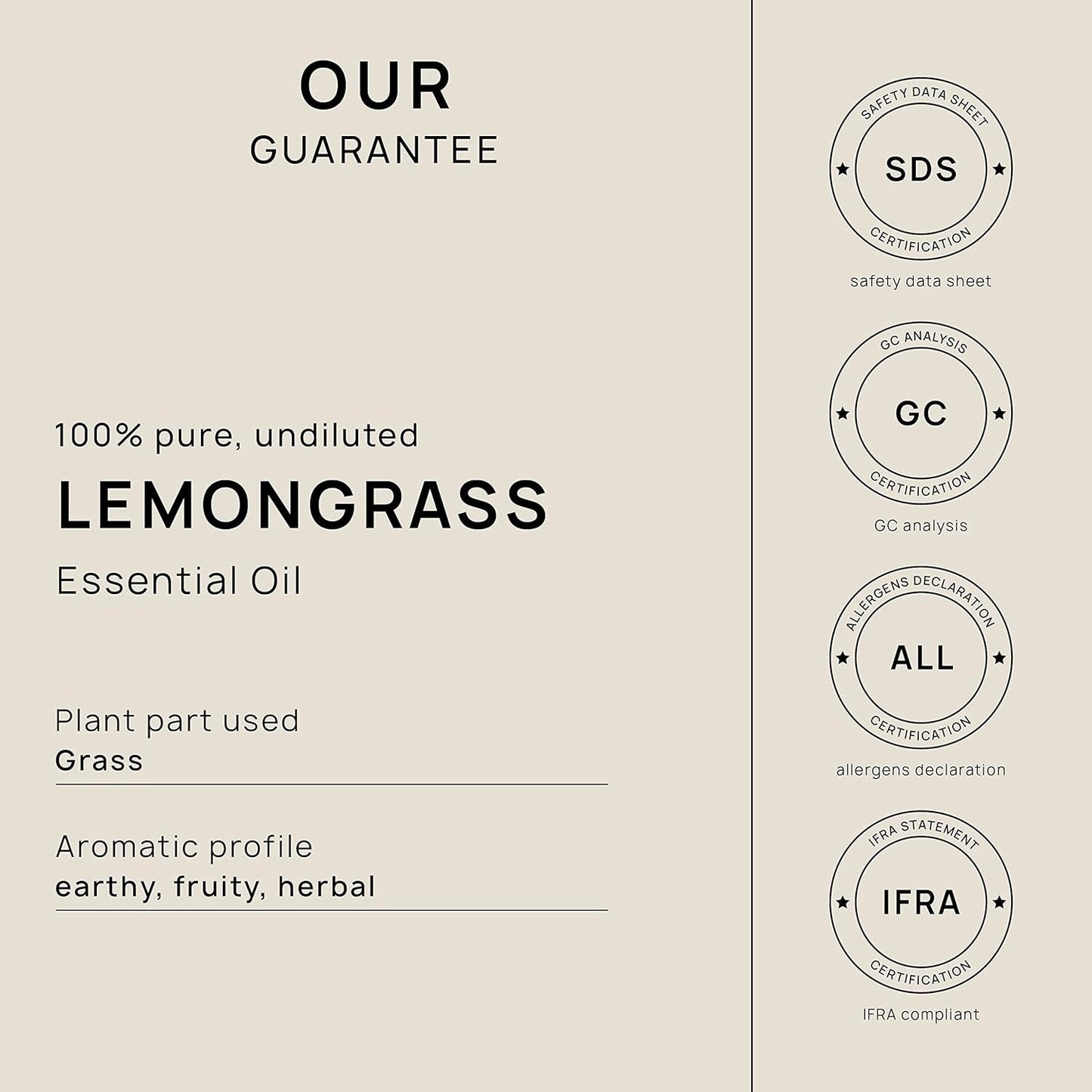 VINEVIDA Lemongrass Essential Oil - Gallon Lemongrass Oil Undiluted - Bulk Gallon Essential Oil for Soap Making Safe for Skin - DIY Candle Scents for Candlemaking Scents - 8 lbs Lemongrass Oil