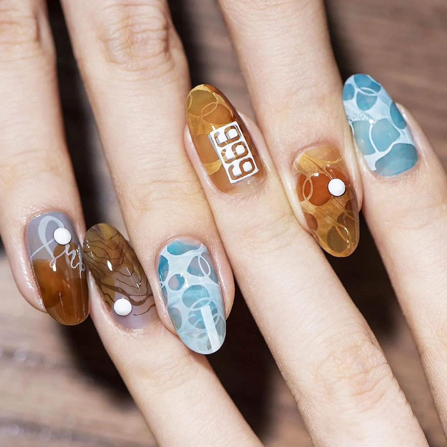 Nail Art Stamper - Clear Silicone Stamper with Scraper, Transparent Jelly for DIY Manicure & Nail Art