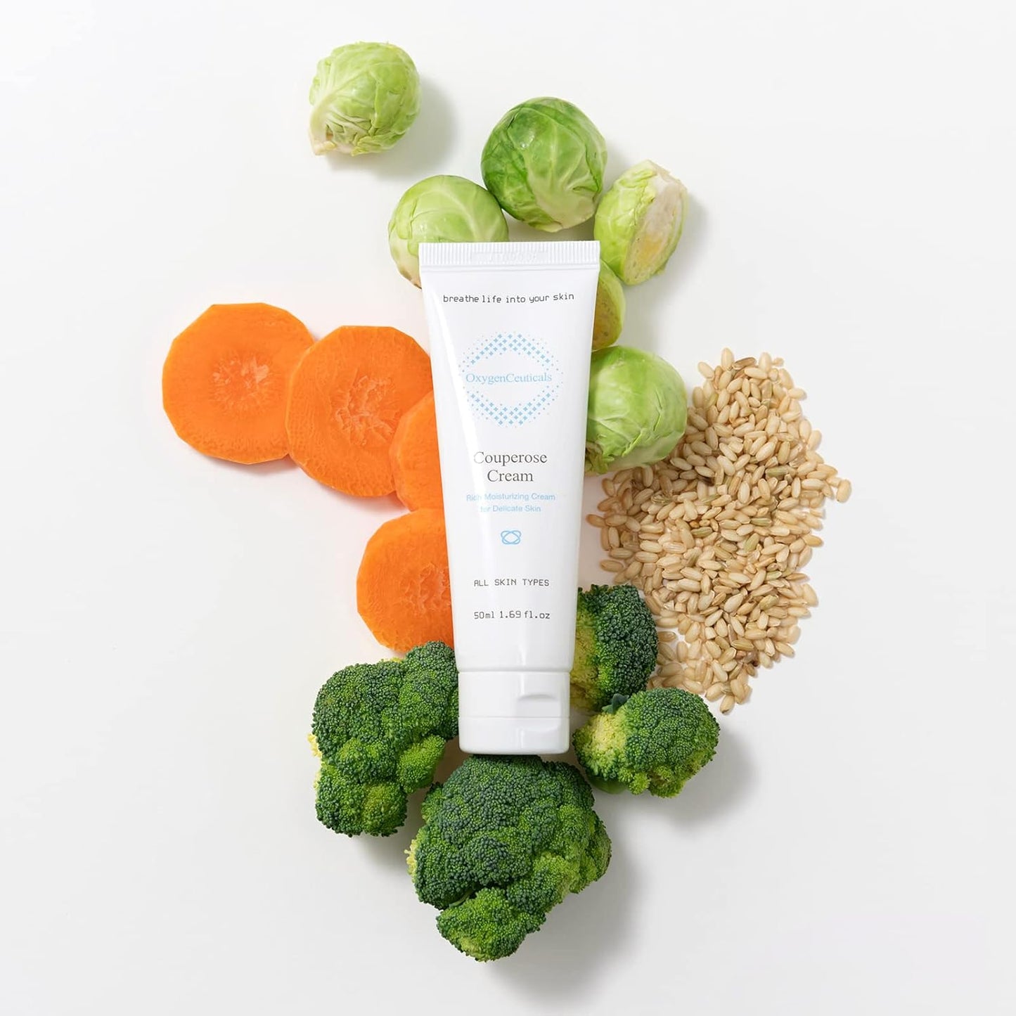 Couperose Cream – Soothing Cream with Tomato Stem Cell, Turnip Extract & Ceramide NP, Calming Redness & Strengthening Skin Barrier for Sensitive Skin 6.76 fl.oz. (200ml)