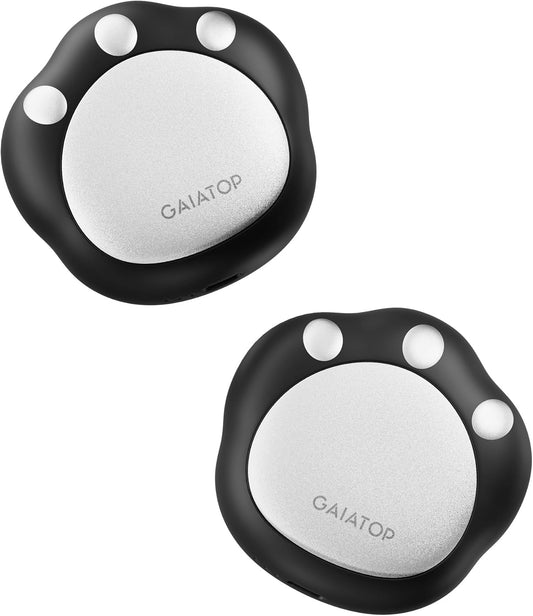 Gaiatop Hand Warmers Rechargeable, 2 Pack Cute Cat Paw Design 3 Levels Magnetic Electric Pocket Heater, Reusable Portable Hot Hands Gifts for Women Men Cat Lover