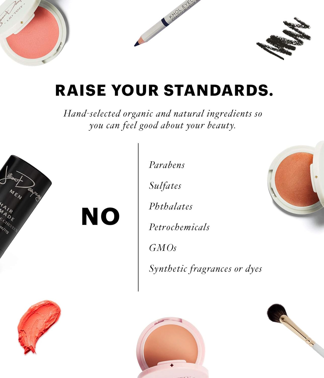 Jillian Dempsey Khol Eyeliner: Clean, Waterproof Eyeliner Pencil with Built-In Smudger for Effortless Blending – Rich Pigment, Cruelty-Free, Black Sapphire