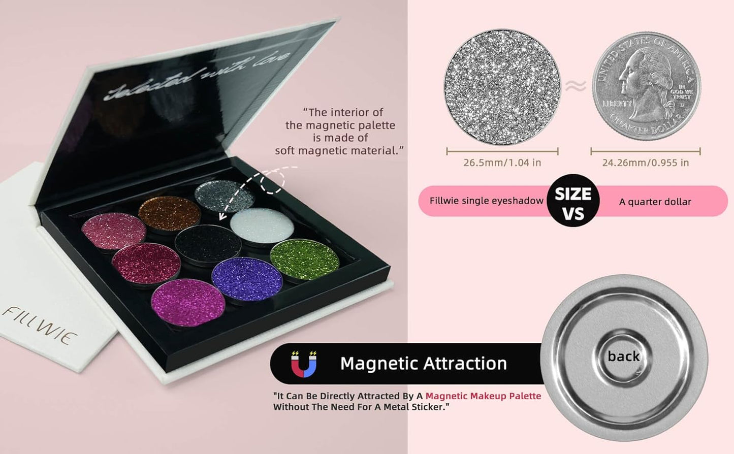 Chunky Glitter – White Pressed Glitter for Eyes, Lips, Face & Body – Long-Lasting Sparkle for Festival, Party, Cosplay, Makeup Looks – Layer as Eyeshadow Topper (Fairy Flicker)