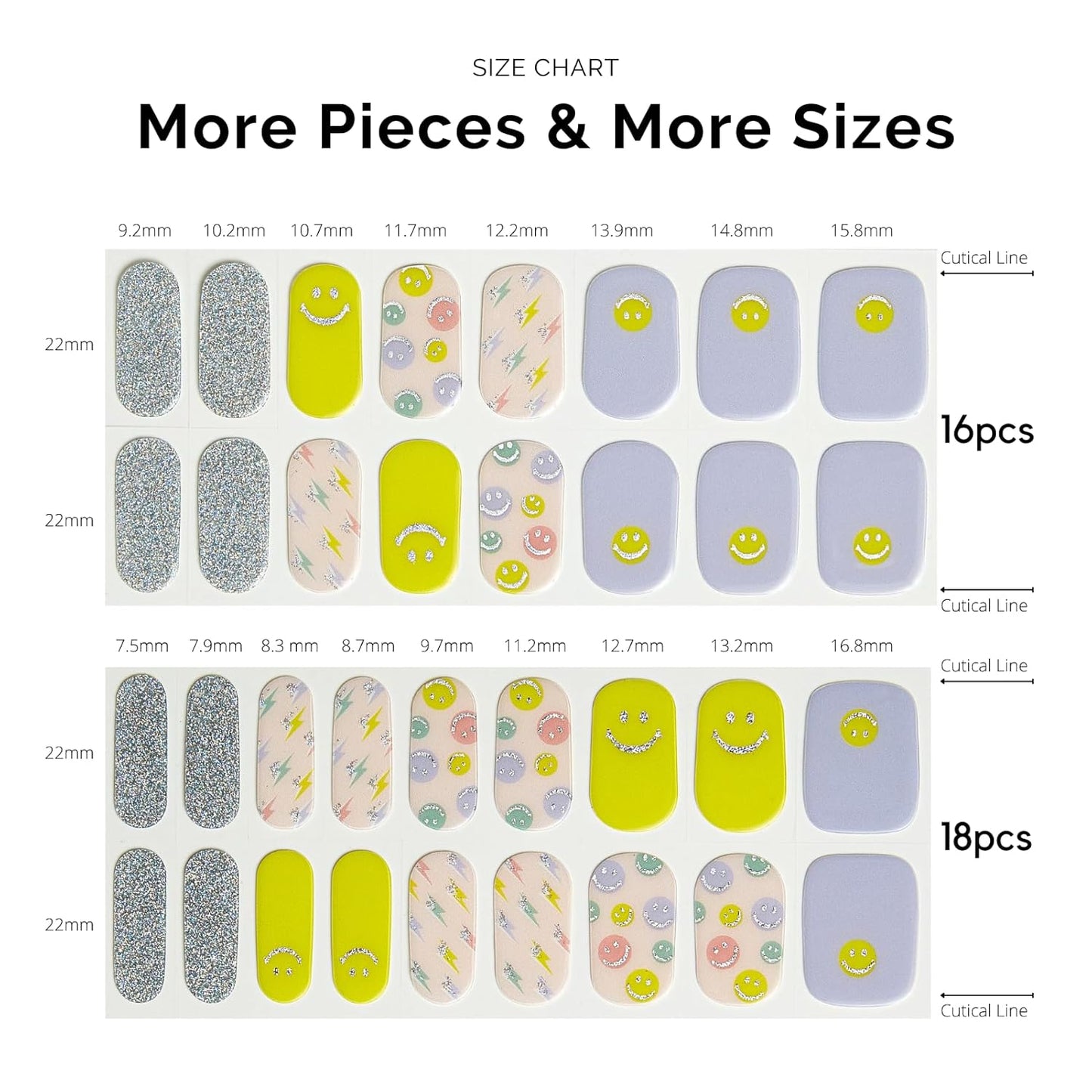 NAILOG Semi Cured Gel Nail Strips 34 pcs| Buy 2 Get 1 UV Lamp | Long Lasting Nail Polish Sticker Wraps with Glossy Gel Finish, Feeling Good