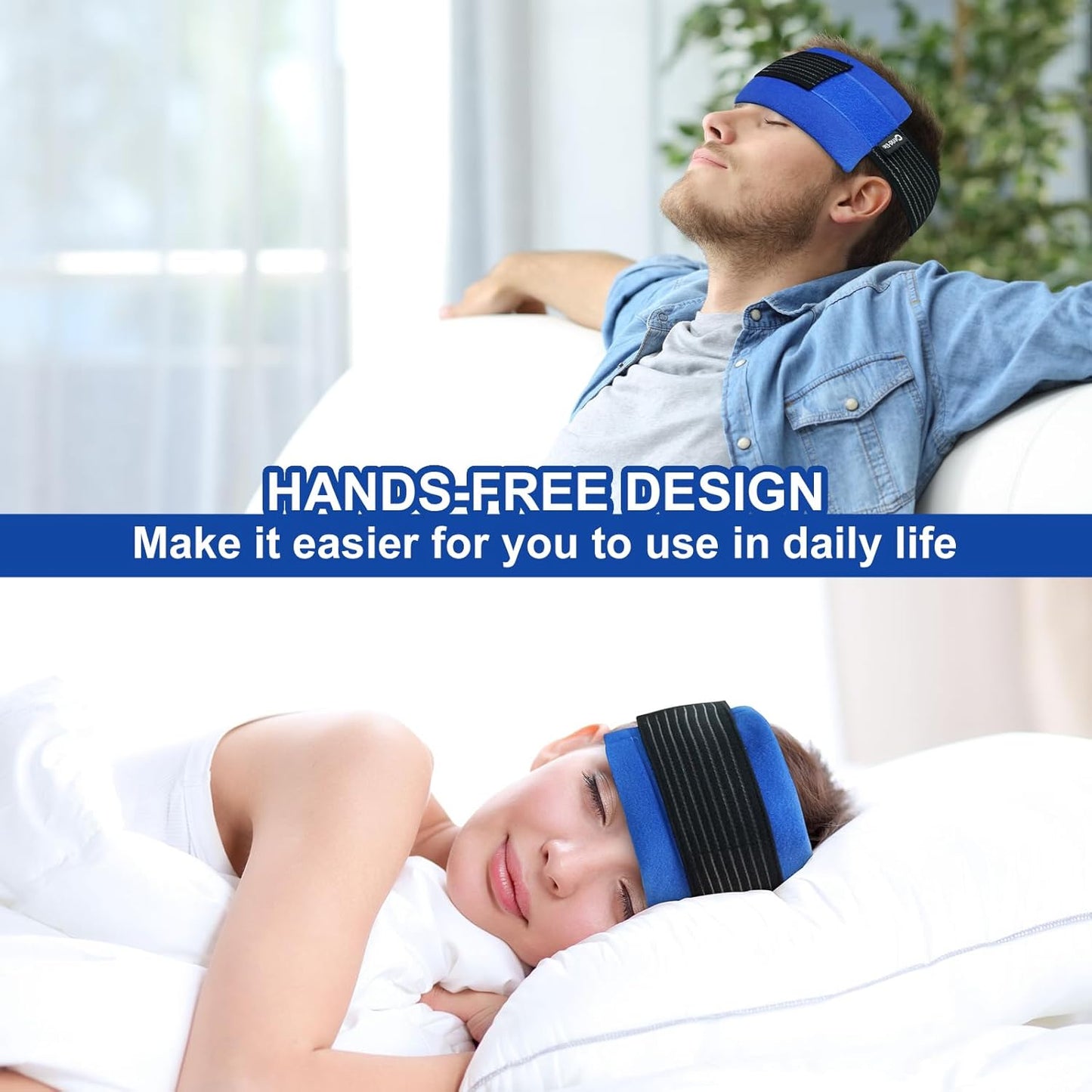 Reusable Ice Gel Pack for Injuries, Soft Cold Pack Ice Wrap Hot Cold Compress Alleviate Inflammation Joint Pain Muscle Soreness, Flexible & Adjustable for Shoulder Elbow Foot Ankle Knee Wrist Leg Neck