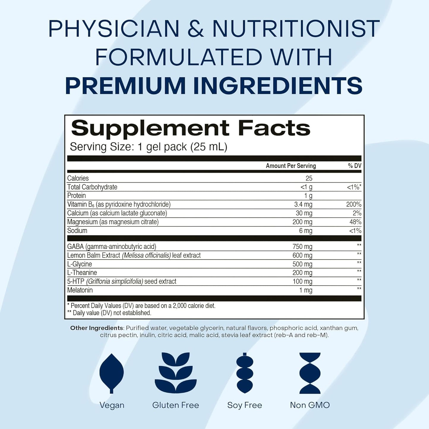 Healthycell REM Sleep - Liquid Gel Extra Strength Sleep Supplement for Adults - Melatonin, Magnesium, GABA, L-theanine Supplement - Maximum Absorption - 14 Gel Packs